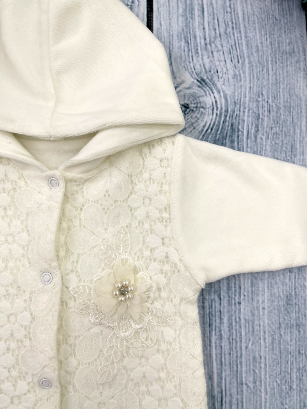 257. Комбинезон с капюшоном, 80 % хлопок, 20% ПЭ велюр с кулиркой