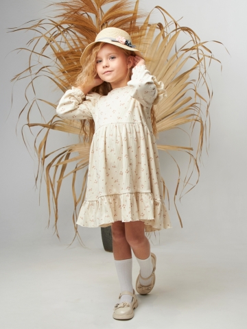 Купить оптом 332. Платье детское из лапши, хлопок 100%, разноцветное, р. 98,104,110,116 в Екатеринбурге